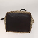 GUCCI GG Canvas Shoulder Bag 2 Set Beige Silver Auth gh661-7