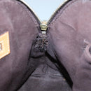 CELINE Macadam Canvas Hand Bag PVC Leather 2way Brown Gold Auth gh663-23