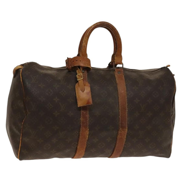 LOUIS VUITTON Monogram Keepall 45 Boston Bag Vintage M41428 LV Auth gh665