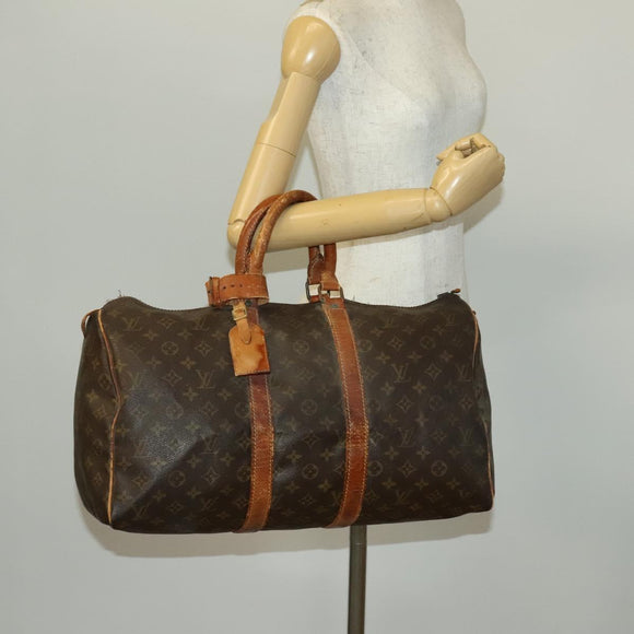 LOUIS VUITTON Monogram Keepall 45 Boston Bag Vintage M41428 LV Auth gh665