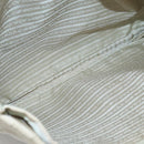 PRADA Tote Bag Nylon Beige Silver Auth gh666-16