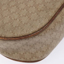 CELINE Macadam Canvas Shoulder Bag PVC Beige Gold Auth gh675-13