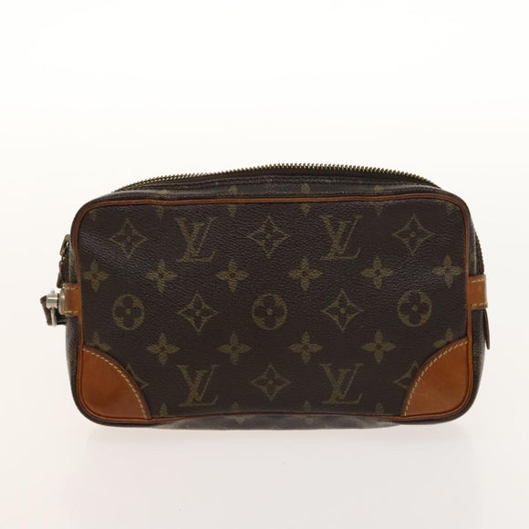 LOUIS VUITTON Monogram Pouch 2Set LV Auth gh679
