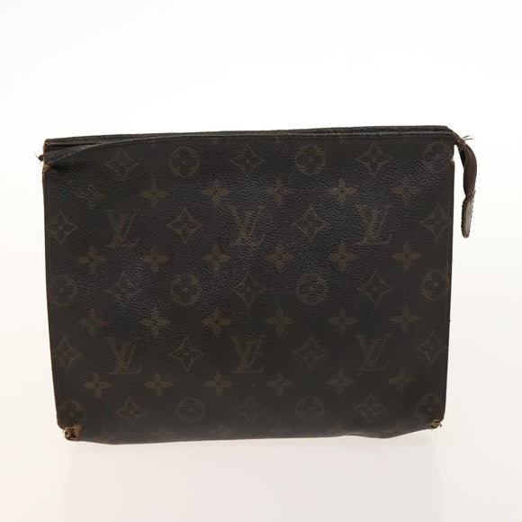 LOUIS VUITTON Monogram Pouch 2Set LV Auth gh679