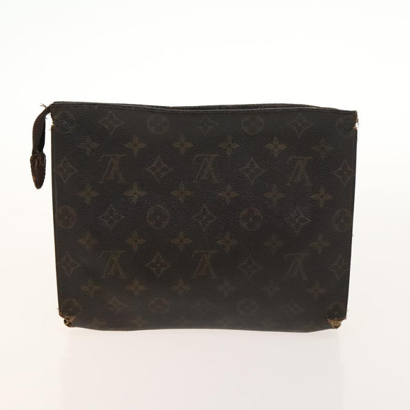 LOUIS VUITTON Monogram Pouch 2Set LV Auth gh679