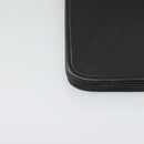 Christian Dior Honeycomb Canvas Chain Shoulder Bag PVC Black Gold Auth gh680-10