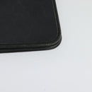 Christian Dior Honeycomb Canvas Chain Shoulder Bag PVC Black Gold Auth gh680-11