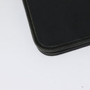 Christian Dior Honeycomb Canvas Chain Shoulder Bag PVC Black Gold Auth gh680-12