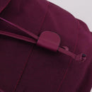 Salvatore Ferragamo Chain Backpack Canvas Purple Gold Auth gh681-14