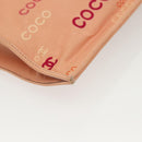 CHANEL Tote Bag Canvas Pink Gold CC Auth gh685-15