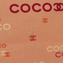 CHANEL Tote Bag Canvas Pink Gold CC Auth gh685-3