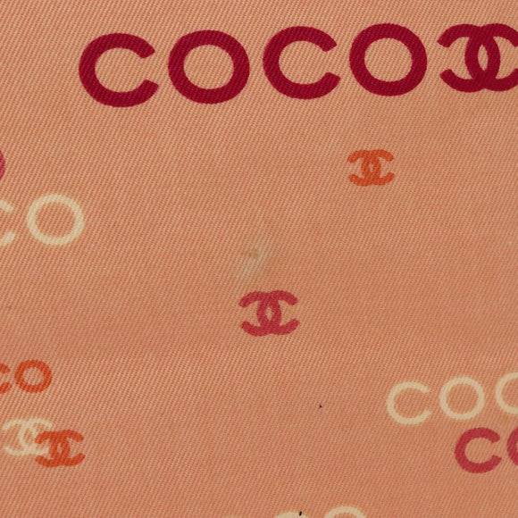 CHANEL Tote Bag Canvas Pink Gold CC Auth gh685