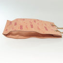 CHANEL Tote Bag Canvas Pink Gold CC Auth gh685-4