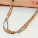 CHANEL Tote Bag Canvas Pink Gold CC Auth gh685-8