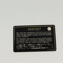 CHANEL COCO Mark Card Case Enamel Orange CC Auth gh686-12