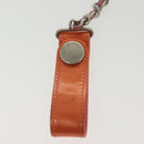 CHANEL COCO Mark Card Case Enamel Orange CC Auth gh686-8