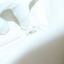 CHANEL COCO Mark Chain Hand Bag Caviar Skin White Gold CC Auth gh687-12