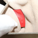 Chloe Chain Drew Shoulder Bag Suede Leather Red Gold Auth gh688-21