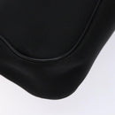 Salvatore Ferragamo Shoulder Bag Nylon Black Silver Auth gh692-14