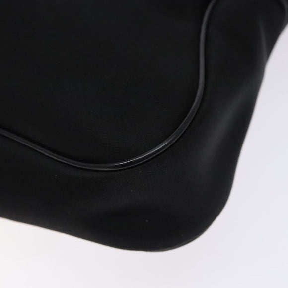 Salvatore Ferragamo Shoulder Bag Nylon Black Silver Auth gh692