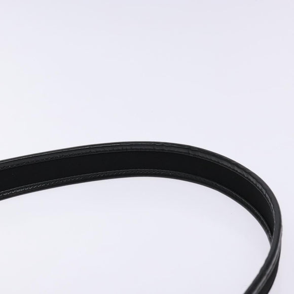 Salvatore Ferragamo Shoulder Bag Nylon Black Silver Auth gh692