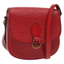 LOUIS VUITTON Epi Saint Cloud PM Shoulder Bag Red M52217 LV Auth gh693-1