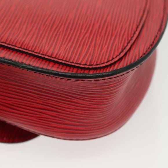 LOUIS VUITTON Epi Saint Cloud PM Shoulder Bag Red M52217 LV Auth gh693