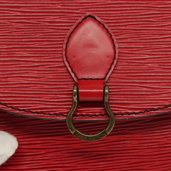 LOUIS VUITTON Epi Saint Cloud PM Shoulder Bag Red M52217 LV Auth gh693