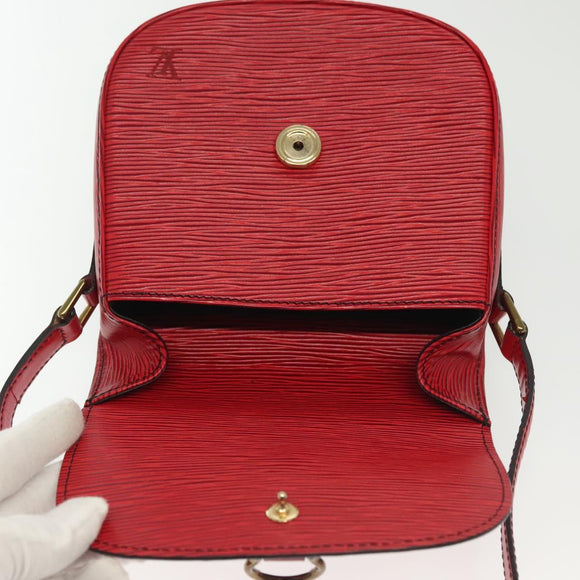 LOUIS VUITTON Epi Saint Cloud PM Shoulder Bag Red M52217 LV Auth gh693
