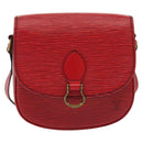 LOUIS VUITTON Epi Saint Cloud PM Shoulder Bag Red M52217 LV Auth gh693-13