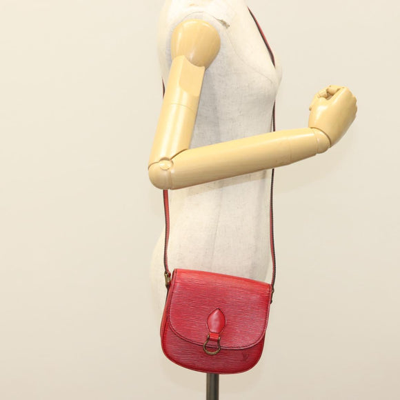 LOUIS VUITTON Epi Saint Cloud PM Shoulder Bag Red M52217 LV Auth gh693