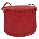 LOUIS VUITTON Epi Saint Cloud PM Shoulder Bag Red M52217 LV Auth gh693-2