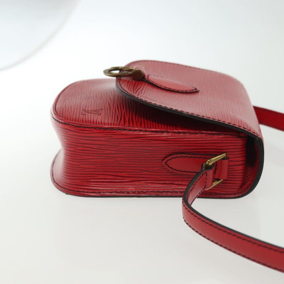 LOUIS VUITTON Epi Saint Cloud PM Shoulder Bag Red M52217 LV Auth gh693