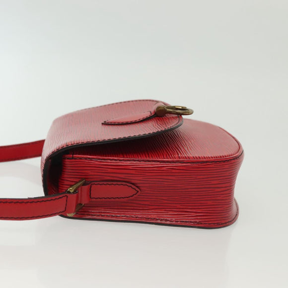 LOUIS VUITTON Epi Saint Cloud PM Shoulder Bag Red M52217 LV Auth gh693