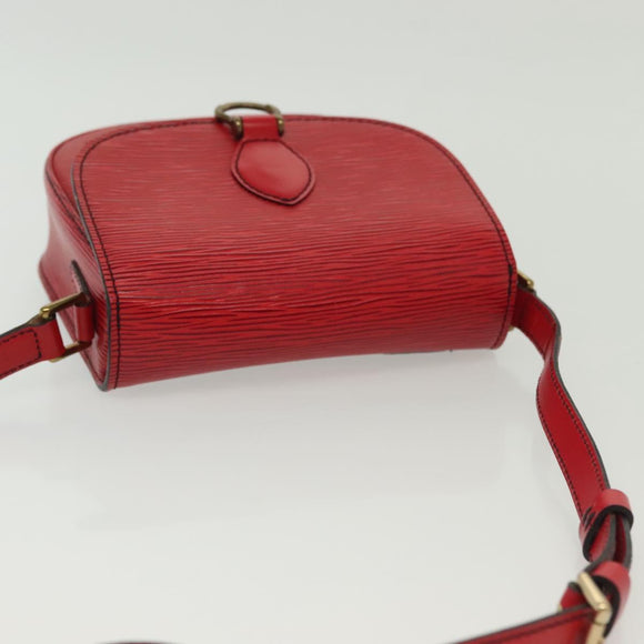 LOUIS VUITTON Epi Saint Cloud PM Shoulder Bag Red M52217 LV Auth gh693