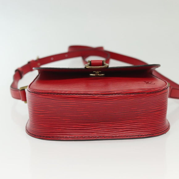 LOUIS VUITTON Epi Saint Cloud PM Shoulder Bag Red M52217 LV Auth gh693