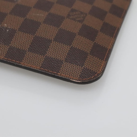 LOUIS VUITTON Damier Ebene Neverfull MM Pouch LV Auth gh698