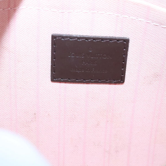 LOUIS VUITTON Damier Ebene Neverfull MM Pouch LV Auth gh698