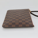 LOUIS VUITTON Damier Ebene Neverfull MM Pouch LV Auth gh698-5