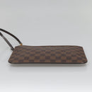 LOUIS VUITTON Damier Ebene Neverfull MM Pouch LV Auth gh698-9