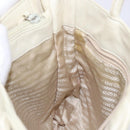 PRADA Tote Bag Leather White Silver Auth gh702-19