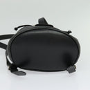 Salvatore Ferragamo Gancini Backpack Leather Black Silver Auth gh705-5