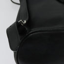 Salvatore Ferragamo Gancini Backpack Leather Black Silver Auth gh705-17