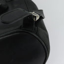Salvatore Ferragamo Gancini Backpack Leather Black Silver Auth gh705-9