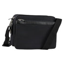 Gianni Versace Shoulder Bag Canvas Black Silver Auth gh707-1
