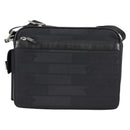 Gianni Versace Shoulder Bag Canvas Black Silver Auth gh707-13