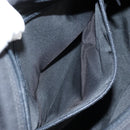 Gianni Versace Shoulder Bag Canvas Black Silver Auth gh707-24