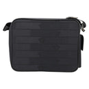 Gianni Versace Shoulder Bag Canvas Black Silver Auth gh707-2
