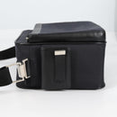 Gianni Versace Shoulder Bag Canvas Black Silver Auth gh707-3