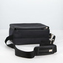 Gianni Versace Shoulder Bag Canvas Black Silver Auth gh707-7